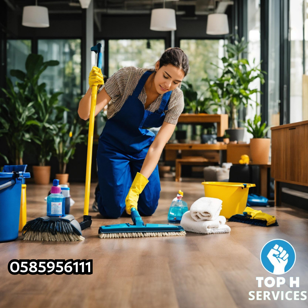 Deep Cleaning Hardwood Floors Tel : 0585956111 - Top h Services SEO 4 - شركات تنظيف في دبي