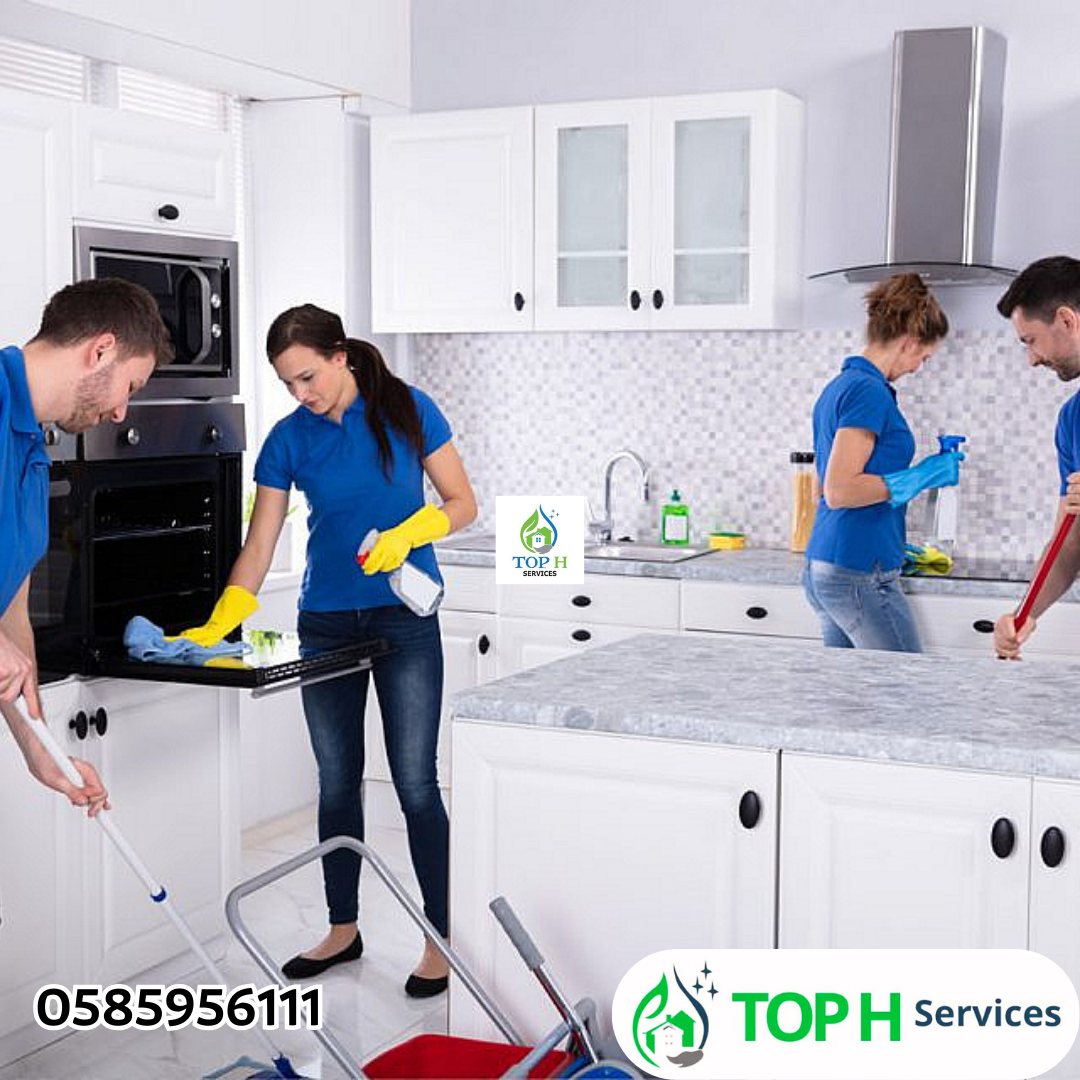 خدمات التنظيف المناسبة للفلل والشقق Tel : 05859561111 - Top h Services عاملات تنظيف بالساعة