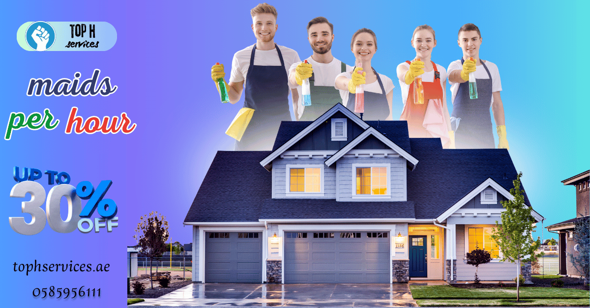 cleaning services per hour in dubai - Top h Services Villa Cleaning Dubai