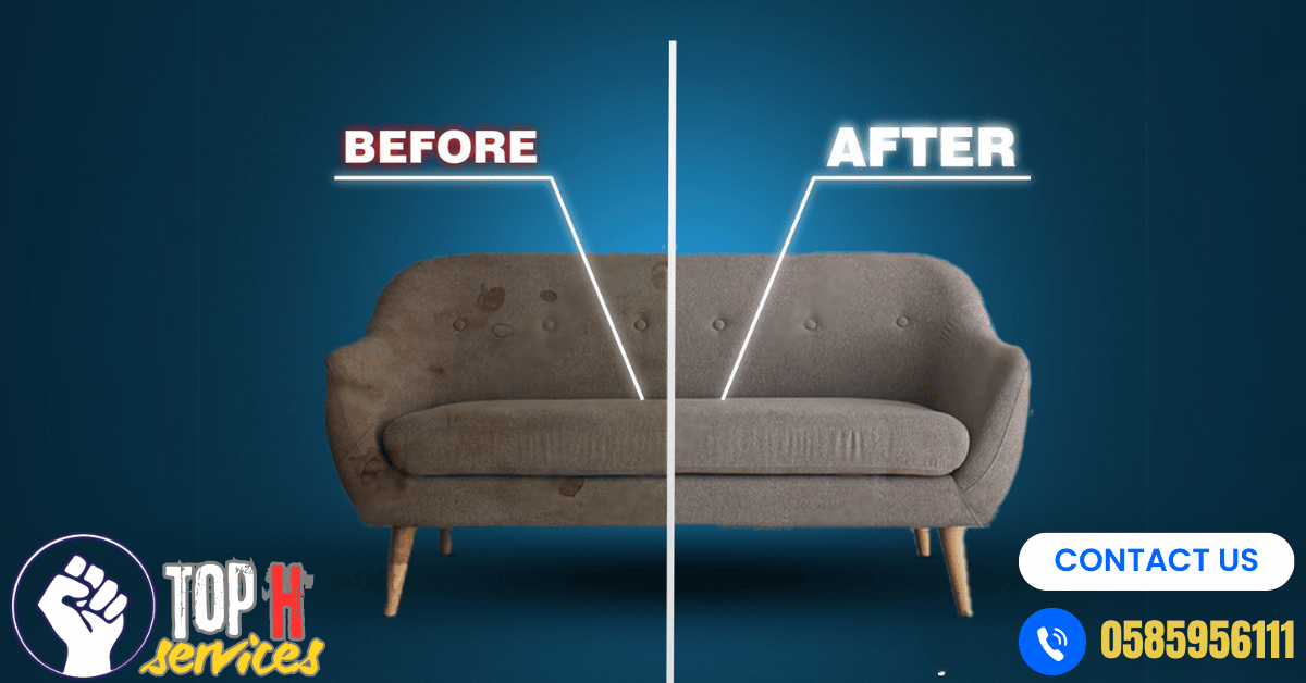 تنظيف كنب ابوظبي - Top h Services Sofa Cleaning in Sharjah
