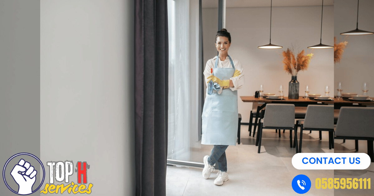 شركة تنظيف في أبوظبي بالساعات - Top h Services خادمات بالساعة أبوظبي