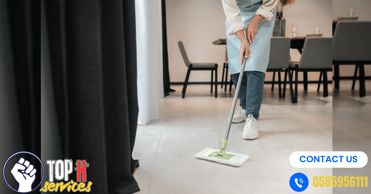 شركة تنظيف في أبوظبي بالساعات - Top h Services home cleaning services in abu dhabi