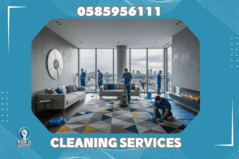 تنظيف فلل بعد التشطيب في أبوظبي - Top h Services Post Construction Villa Cleaning in Abu Dhabi