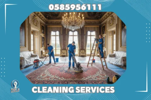 تنظيف فلل بعد التشطيب في أبوظبي - Top h Services Post Construction Villa Cleaning in Abu Dhabi