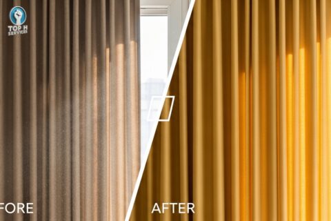 شركة تنظيف ستائر - Top h Services Curtain Cleaning