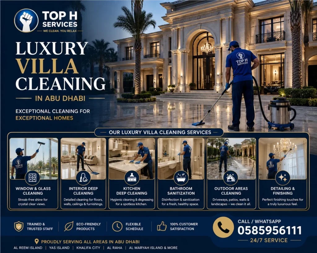 villa cleaning in abu dhabi