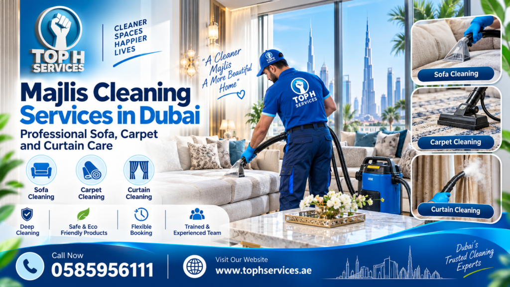 Majlis cleaning services in Dubai